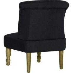 Chaise Design - Chaise Française Noir Tissu BonneVie-72756 -VIDAXL || Songmics Soldes 88056369 4