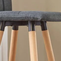 Lot De 2 Tabourets De Bar Cuisine Dossier Repose-Pieds Haute Qualité FST50-DGX2 SoBuy® -VIDAXL || Songmics Soldes 8848405 4