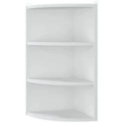 Elegant-Stil Étagère D'angle Murale Blanc 30x31,5x60 Cm Bois D'ingénierie,Montage Facile,9 Kg -VIDAXL || Songmics Soldes 88594989 4