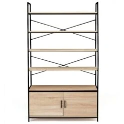 Etagère XL 5 Niveaux Avec Placard DETROIT Design Industriel 170 CM 11 Etagère XL 5 Niveaux Avec Placard DETROIT Design Industriel 170 CM -VIDAXL || Songmics Soldes 88784146 5