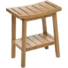Tabouret De Rangement Naturel L.39.5 X P.25.2 X H.46 Cm -VIDAXL || Songmics Soldes 89616936 1