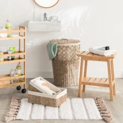Tabouret De Rangement Naturel L.39.5 X P.25.2 X H.46 Cm 9 Tabouret De Rangement Naturel L.39.5 X P.25.2 X H.46 Cm -VIDAXL || Songmics Soldes 89616936 4