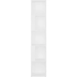 UNIQUEArmoire D'angle Blanc 33x33x164,5 Cm Aggloméré20,9 Kg,Magnifique & Montage Facile17635 -VIDAXL || Songmics Soldes 90111334 5