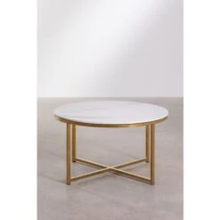 Table Basse En Acier Azuara SKLUM Doré -VIDAXL || Songmics Soldes 91755598 4