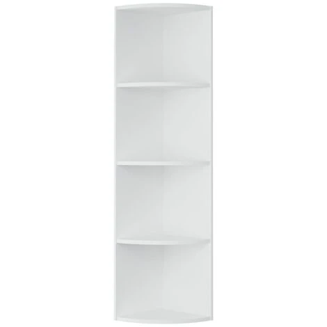 Étagère D'angle Sur Pied Étagère De Rangement - Armoire De Rangement Blanc 40x41,5x180 Cm Aggloméré BV398783 - BonneVie 5 Étagère D'angle Sur Pied Étagère De Rangement - Armoire De Rangement Blanc 40x41,5x180 Cm Aggloméré BV398783 - BonneVie – Image 3