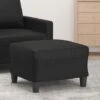 Repose-Pieds Pour Salon Ou Chambre - Tabouret Pouf Noir 60x50x41 Cm Similicuir BV605103 - BonneVie -VIDAXL || Songmics Soldes 93464696 1