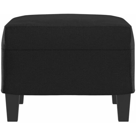 Repose-Pieds Pour Salon Ou Chambre - Tabouret Pouf Noir 60x50x41 Cm Similicuir BV605103 - BonneVie 5 Repose-Pieds Pour Salon Ou Chambre - Tabouret Pouf Noir 60x50x41 Cm Similicuir BV605103 - BonneVie – Image 3
