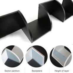 Étagères De Coin Murales,Étagère D'angle 5 Niveaux, Bibliothèque, Basic Storage Shelf, Bureau, Entrée, Chambre, Salon, Noir 9 Étagères De Coin Murales,Étagère D'angle 5 Niveaux, Bibliothèque, Basic Storage Shelf, Bureau, Entrée, Chambre, Salon, Noir -VIDAXL || Songmics Soldes 93886402 3