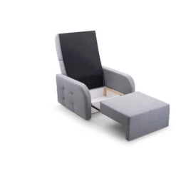 Fauteuil Innovant Avec Fonction De Couchage, Meubles De Salon, Design élégant - Porto 80 - Gris Clair (BRAGI 13) -VIDAXL || Songmics Soldes 94116029 4