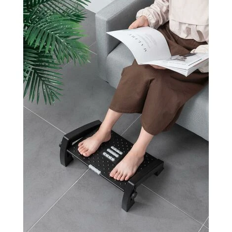 6 Repose-pieds Réglables En Hauteur Pour Sous Le Bureau Au Travail, Tabouret Ergonomique Avec Rouleaux De Massage, Repose-pieds Ergonomique Incliné Pour Le Travail à Domicile 7 6 Repose-pieds Réglables En Hauteur Pour Sous Le Bureau Au Travail, Tabouret Ergonomique Avec Rouleaux De Massage, Repose-pieds Ergonomique Incliné Pour Le Travail à Domicile – Image 5