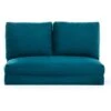 Grand Fauteuil Convertible 2 Places Multipositions Velours Bleu Canard Talya 120 Cm -VIDAXL || Songmics Soldes 95042226 1