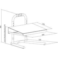 LogiLink EO0007 Repose-pieds (l X P) 400 Mm X 339 Mm Ergonomique, Réglable En Hauteur, Avec Revêtement En Mousse Noir C164301 -VIDAXL || Songmics Soldes 95429042 3