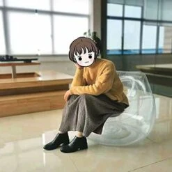 Canapé Gonflable Transparent, Meubles De Camping, Pouf Gonflable, Pour La Maison, Le Bureau, L'extérieur, Les Voyages, Le Camping, Les Pique-niques, La Piscine, 1 Pièce -VIDAXL || Songmics Soldes 95740942 4