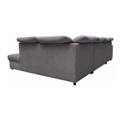 Grand Canapé D'angle XXL En U Panoramique Lit Convertible Avec Coffre 6/7 Places - En Tissu, Appuie-tête Réglable - Salon & Séjour - 320x199x105cm - MORGAN U (canapé D'angle Droit, Anthracite) -VIDAXL || Songmics Soldes 95978093 4