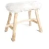 Tabouret Avec Fourrure 34x20x35 Cm -VIDAXL || Songmics Soldes 96939314 1