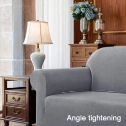 Housse De Canapé Extensible, Protection Des Meubles, Housse De Canapé Souple Avec Fond élastique, Polaire à Carreaux (gris Clair, 90x140cm) -VIDAXL || Songmics Soldes 97535898 5