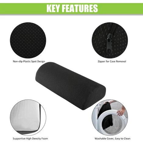 Repose-pieds Guiffly Sous Le Bureau, Coussin De Repose-pieds Ergonomique Avec éponge Haute Densité, Coussin De Pied Pour Une Posture Améliorée Et Un Soulagement Du Stress Au Bureau Et à La Maison 4 Repose-pieds Guiffly Sous Le Bureau, Coussin De Repose-pieds Ergonomique Avec éponge Haute Densité, Coussin De Pied Pour Une Posture Améliorée Et Un Soulagement Du Stress Au Bureau Et à La Maison – Image 2