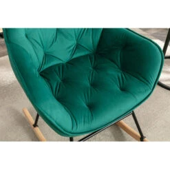 Fauteuil à Bascule Confortable Fauteuil En Velours Pour Le Salon émeraude 9 Fauteuil à Bascule Confortable Fauteuil En Velours Pour Le Salon émeraude -VIDAXL || Songmics Soldes 97891482 3