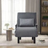 (Changement De Taille) Canapé-lit Convertible, Dossier Inclinable à 6 Positions, Fauteuil Pliant Avec Coussin, Siège Rembourré, Canapé De Loisirs Pour La Maison, Le Bureau,noir 2 (Changement De Taille) Canapé-lit Convertible, Dossier Inclinable à 6 Positions, Fauteuil Pliant Avec Coussin, Siège Rembourré, Canapé De Loisirs Pour La Maison, Le Bureau,noir -VIDAXL || Songmics Soldes 99719857 1